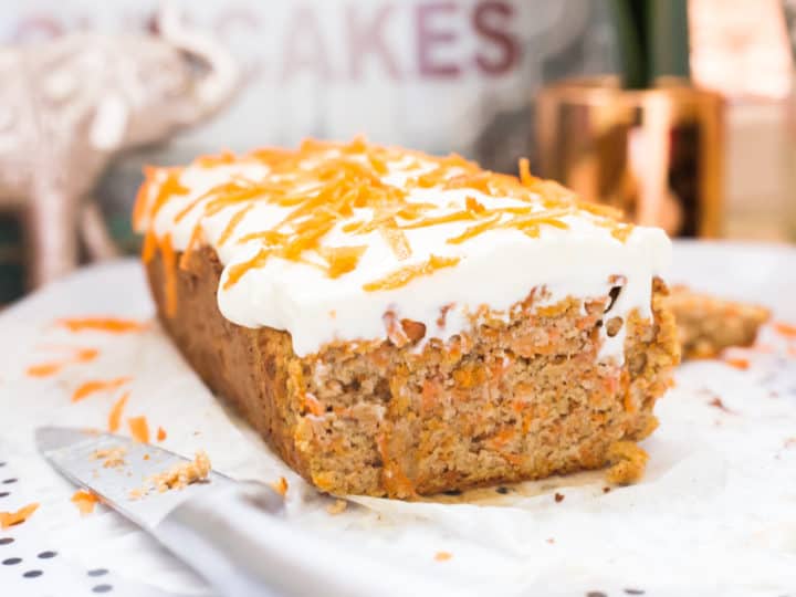 Keto Carrot Cake, with luscious cream cheese frosting! - Little Pine Kitchen