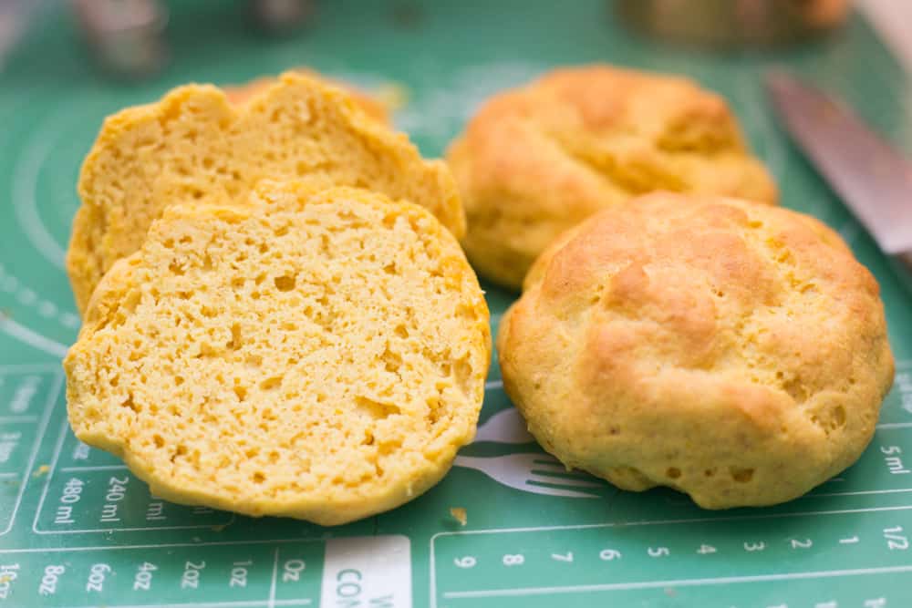 Easy Keto Bread Rolls  (no almonds or eggs) - The Hungry Elephant