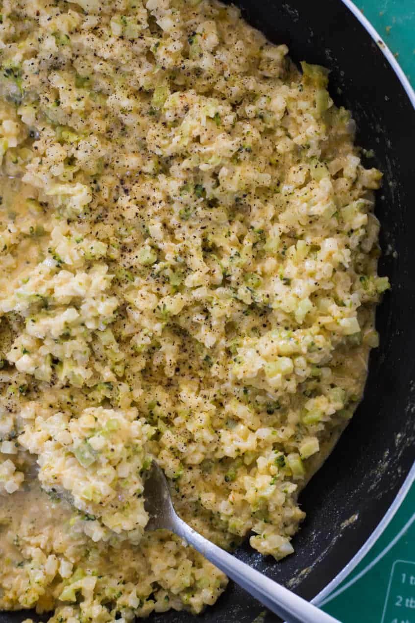 Keto Cheese and Broccoli Rice - The Hungry Elephant